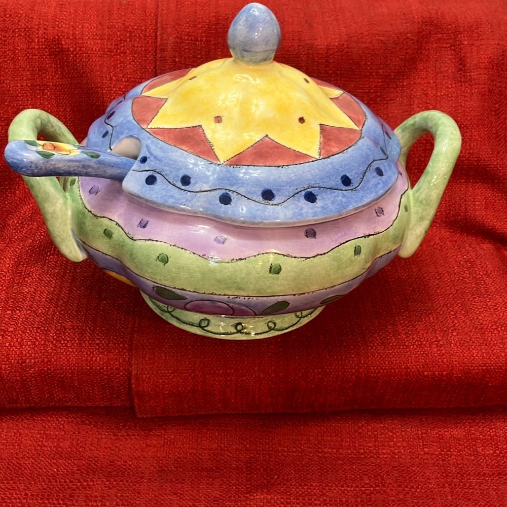 Sweet shoppe by Sango Soup serving bowl with spoon